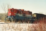 Placed on the end of a loaded coal tran